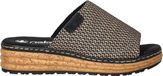 Rieker dames slipper - Zwart multi - Maat 39