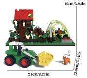 Blocs de construction pour poulailler - Kit de jeu modulaire - 505 pièces - Plastique ABS - Petits blocs - Avec manuel - Pour adultes