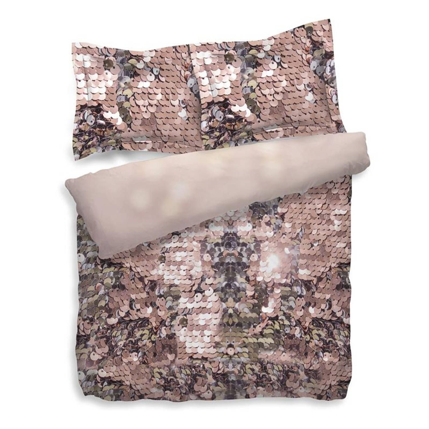 Heckett & Lane Simone Dekbedovertrek Lits-jumeaux 240x200/220 cm + 2 kussenslopen 60x70 cm - Mellow Rose