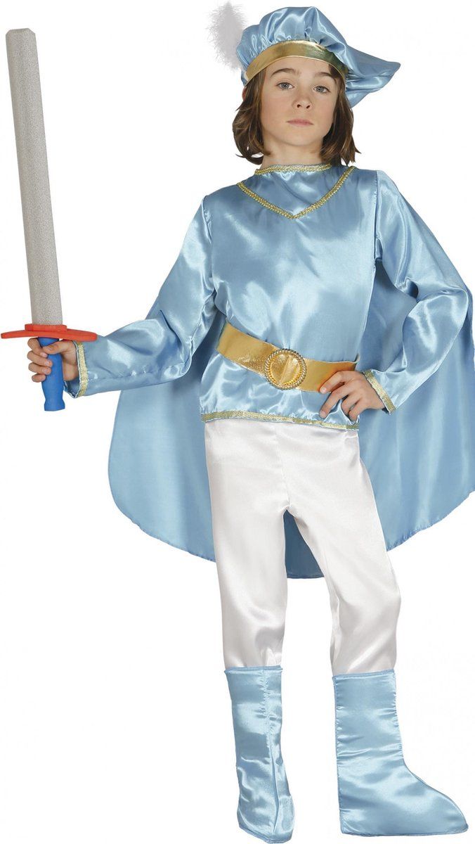 Fiestas Guirca Verkleedpak Prins Jongens Polyester Blauw Mt 5-6 Jaar