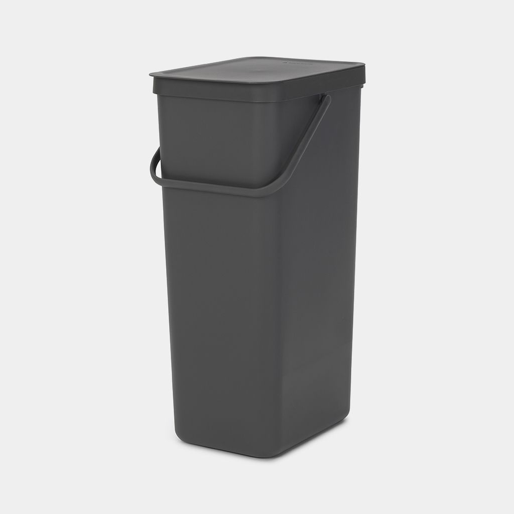 Brabantia Sort & Go Recycle Bin - 40L - Grey - Rectangular
