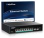 Merkloos Netwerkswitch 2.5g PoE - 8 poorten - 130 W - 2x 10G Sfp+ uplink