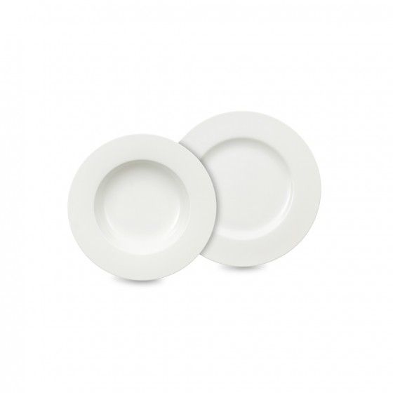 Villeroy & Boch Royal 12-delige serviesset - 6 personen - Wit porselein