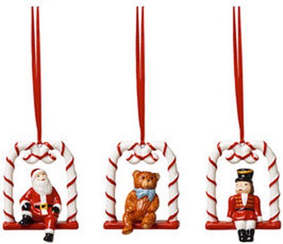 Villeroy & Boch Nostalgic Ornaments Schommel - Set van 3 - Meerkleurig