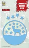 Nellie Snellen Christmas Layered Die Round Deer (layer C)