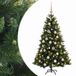 vidaXL Kunstkerstboom met kerstbal 120 cm 150 LED's Warmwit