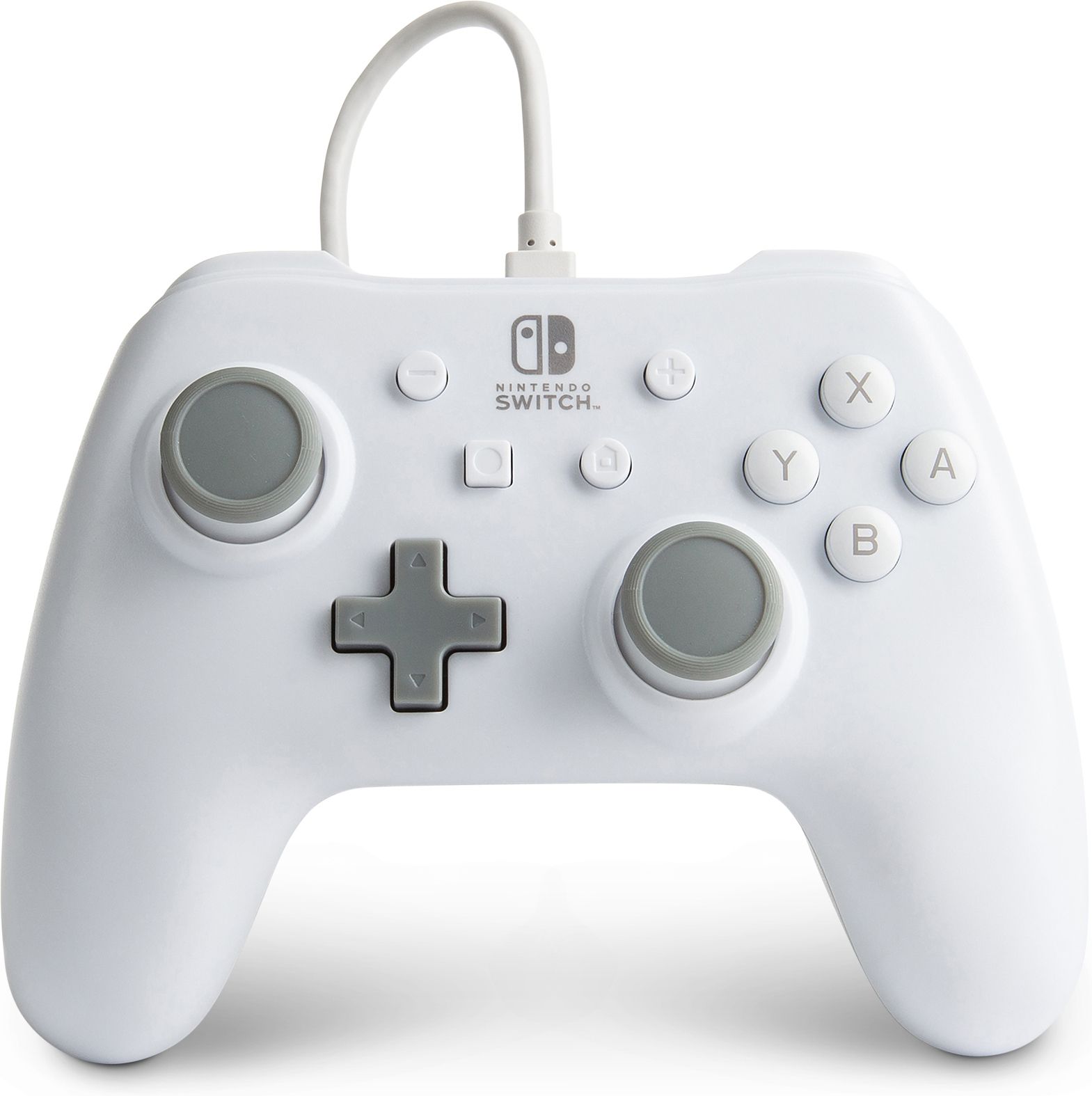 PowerA Wired Controller - White Matte - Nintendo Switch