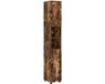 vidaXL Badkamerkast Rook Eiken 30 x 35 x 192 cm Bewerkt hout, Metaal