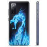 Dragon Feu Bleu Coque Samsung Galaxy S20 FE en TPU