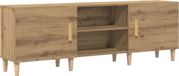 vidaXL Meuble TV 150 x 30 x 50 cm chêne artisanal bois de placage