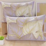 PETTI Artigiani Italiani - Kussenslopen voor bed, 1 paar kussenslopen 50 x 80 cm, kussenslopen van hypoallergene microvezel, gemaakt in Italië, tropische lila O