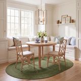 Safavieh Braided Collection BRD315A tapijt, ovaal, handgeweven, 1,5 x 2,4 m, groen