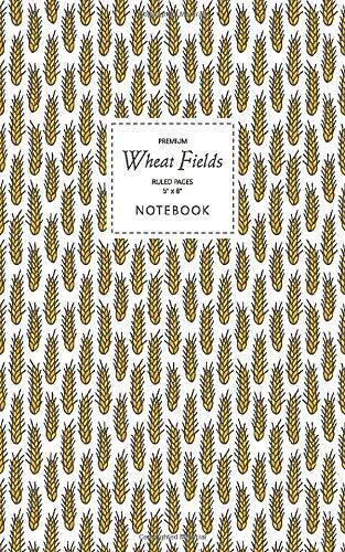 Quick Witted Coconut Wheat Fields Notebook - Ruled Pages - 5x8 - Premium: (Original Edition) Fun notebook 96 gelijnde / gelinieerde pagina's (5x8 inch/ 12,7x20,3cm / Junior Legal Pad / Nearly A5)