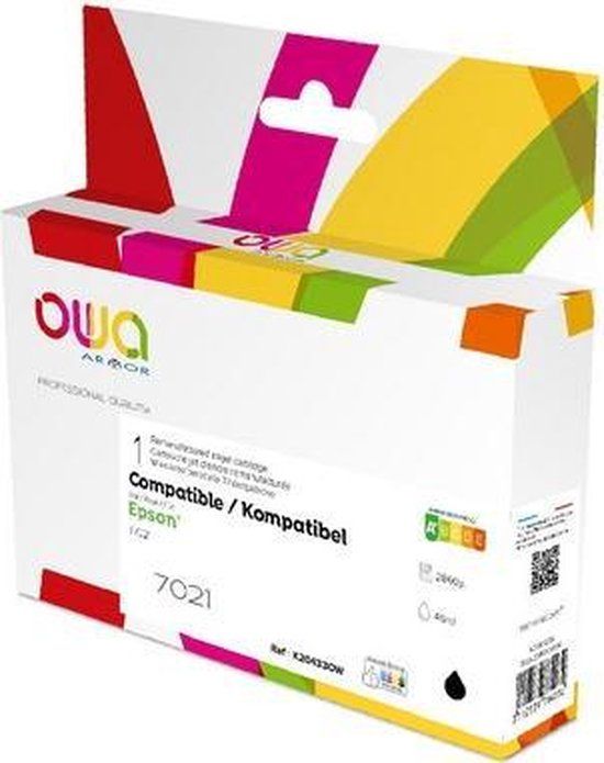Armor K20433OW Inktcartridge Compatibel Zwart 1 stuk(s)