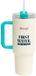 Mr Wonderful Take Away Thermosfles Transparant Blauw