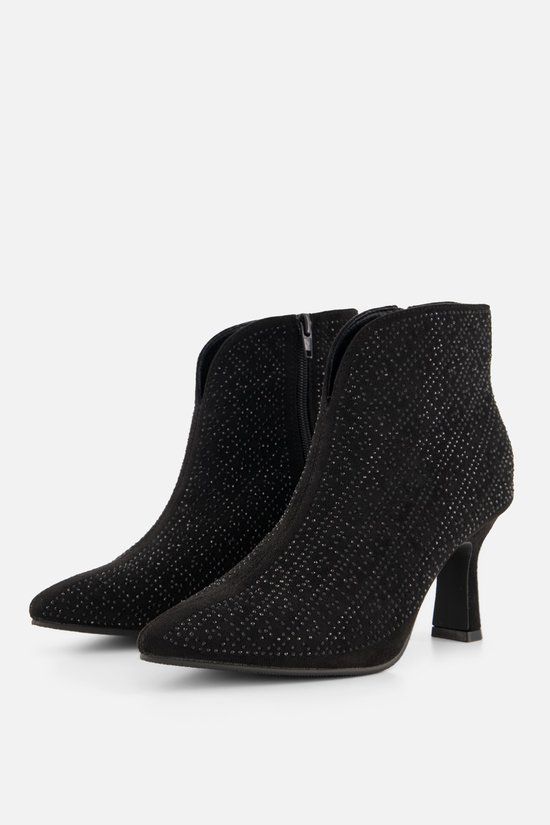 POSH by Poelman Enkellaarsjes zwart Textiel - Maat 37