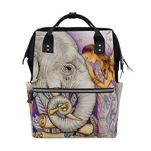 MONTOJ Olifant Art Canvas Rugzak Reiscampus Rugzak