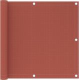 vidaXL Balkonscherm 90x300 cm HDPE Terracotta