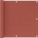 vidaXL Balkonscherm 90x300 cm HDPE Terracotta