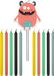 Folat Bougies d'anniversaire Monster Bash 10 cm - 11 pièces