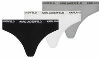 KARL LAGERFELD B.V Karl Lagerfeld, dames, logo brief (3 stuks) damesslips, Meerkleurig, XS