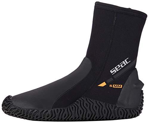 Seac Basic HD, voet van 5 mm neopreen en vaste zool, duikschoenen voor zwemvliezen