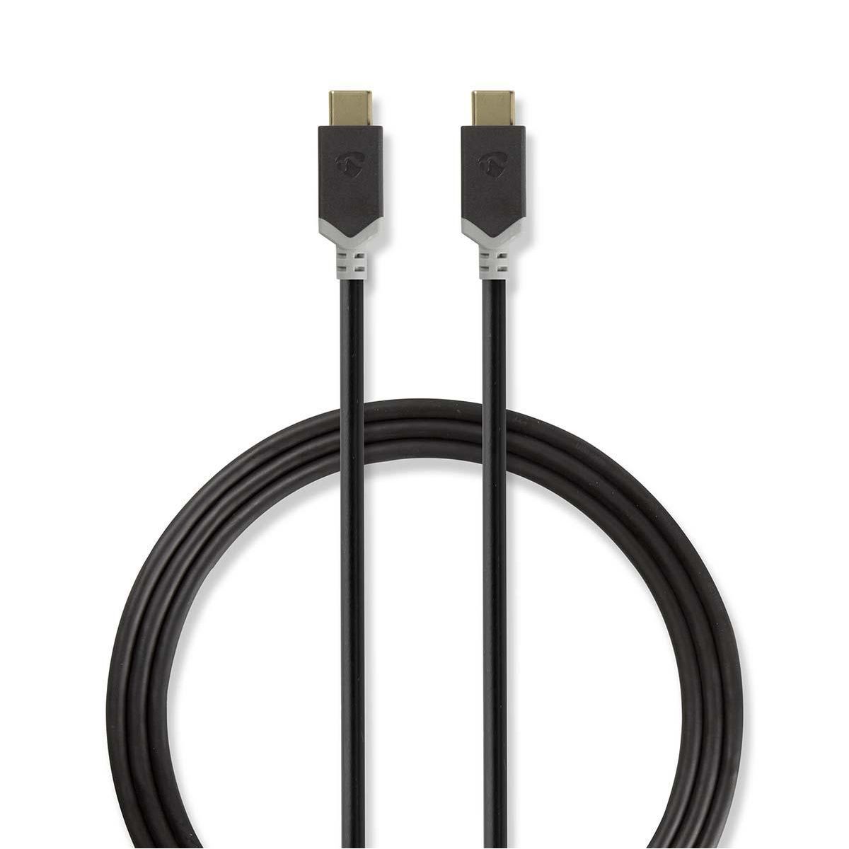 Nedis CCBW64750AT10 USB-kabel - 1 m - Antraciet