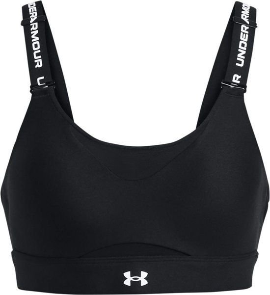 Under Armour UA Infinity High 2.0 Bra Dames Sportbeha - Zwart - Wit