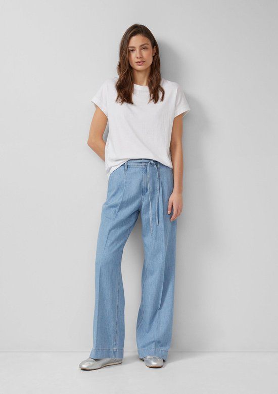 s.Oliver Jeans-Hose SURI Bootcut Fit Vrouwen Blauw Katoen W40 X L32