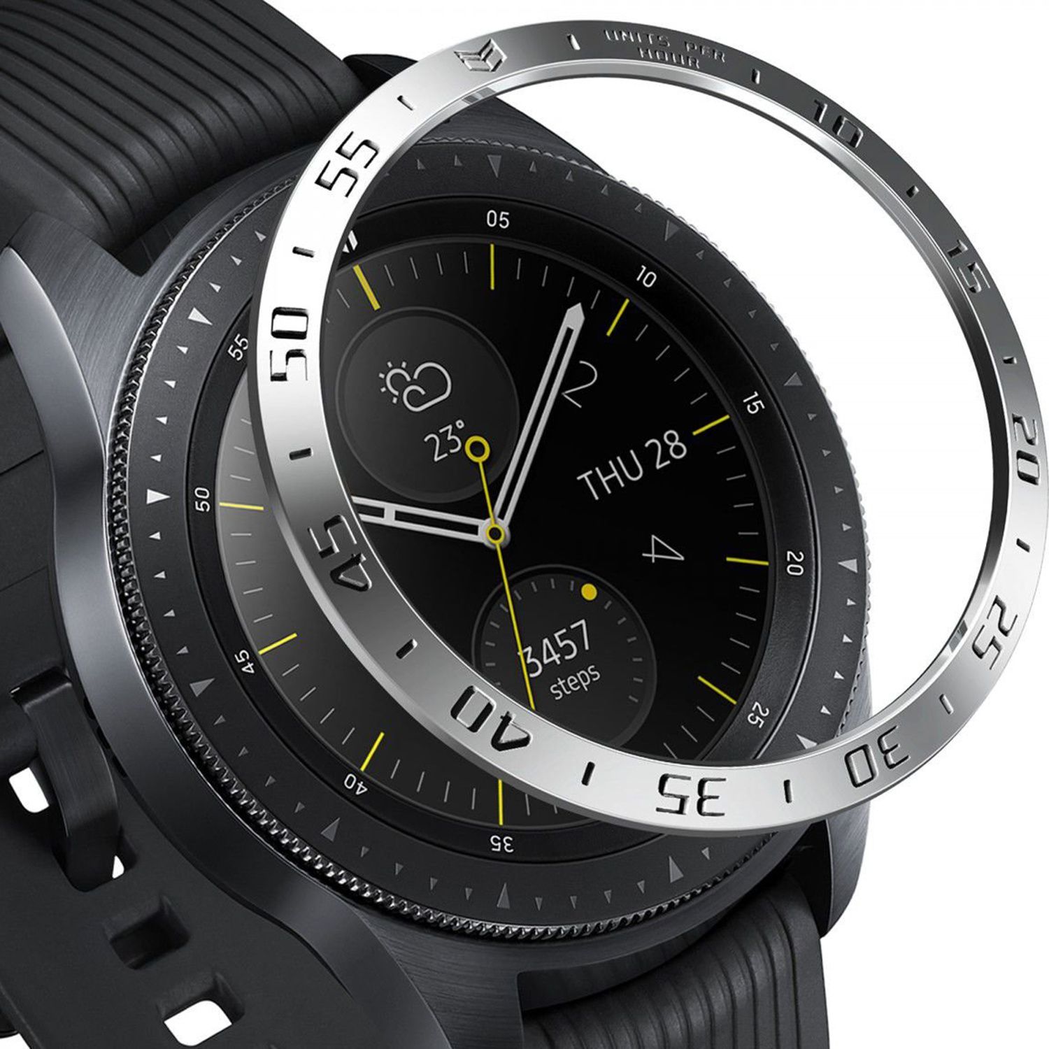 Ringke Galaxy Watch 42MM Randbeschermer RVS Zilver