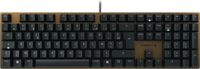 CHERRY KC 200 MX, mechanisch kantoortoetsenbord, Franse indeling (AZERTY), elegant ontwerp met geanodiseerde metalen plaat, bedraad, MX2A BROWN-schakelaars, Zwart/Brons