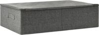 vidaXL Opbergbox 70x40x18 cm stof antracietkleurig