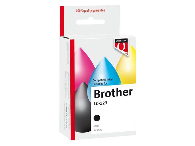 Quantore Inkcartridge Brother LC-123 zwart