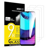 NEW'C Screen Protector voor Motorola Moto E20, Gehard Glas | 3 Stuks, Transparant, 9H Hardheid, Krasbestendig, Zonder Bellen, HD Helder, Oleofobisch, Aanraakgevoelig