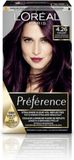L'Oréal Paris L'Oréal 3x Préférence Permanente Haarkleuring 4.26 Intens Bordeaux
