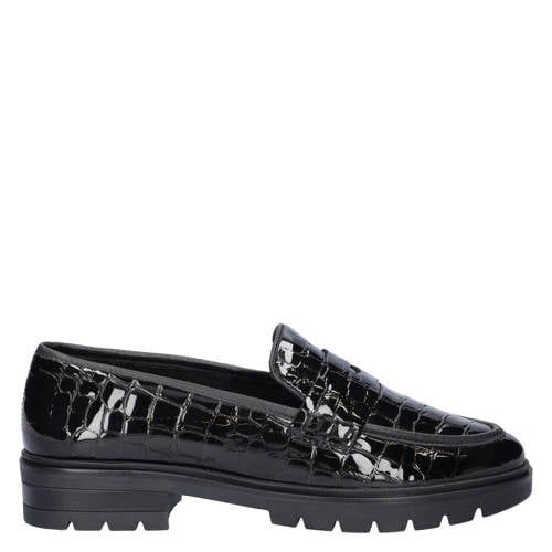 Ara leren loafers zwart