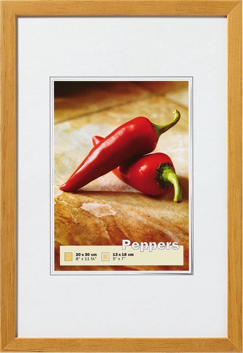 Walther Design Peppers Fotolijst - Fotoformaat 21x29,7 cm (A4) - Eiken - 4004122236749