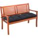 Detex Bankkussen 110x45x8cm Viscose Binnen Buitenkussen Tuinkussen Zitkussen Antraciet