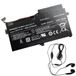 amsahr PBVN3AB-03 Vervangende batterij voor Samsung PBVN3AB/ NP510R5E-S02FR/ NP370R5E-A04FR/ NP450R5E-K01FR, omvat stereo oordopjes zwart