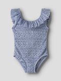 LIL' ATELIER NAME IT - NMFFELINE SWIMSUIT LIL - Meisjes - Badpakken - Zen Blue - Maat 92