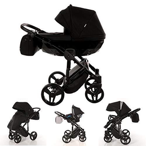 Lux4Kids Junama kinderwagen combinatie kinderwagen premium buggy babyzitje + accessoires Isofix selecteerbaar Diamond door Ferriley & Fitz Night 05 2in1 zonder autostoel