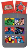 Marvel Avengers Dekbedovertrek Comics - Katoen - 140 x 200 cm - 70 x 90 cm