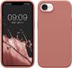 kwmobile telefoonhoesje geschikt voor Apple iPhone 17e / iPhone 16e - Hoesje met siliconen coating - Smartphone case in winter roze