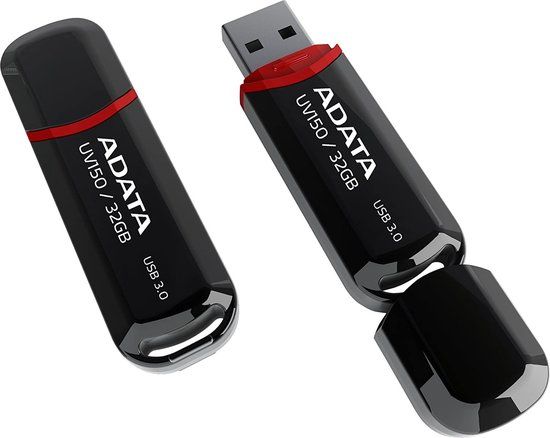 ADATA DashDrive UV150 - USB-stick - 32 GB - Zwart