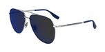 Karl Lagerfeld KL360S Zilver Metaal Piloot Unisexe Zonnebril 59mm