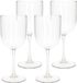 Merkloos 4x stuks onbreekbaar wijnglas transparant kunststof 48 cl/480 ml