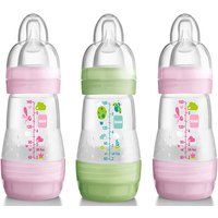 MAM Easy Start 160ml Bottle 3 Pack - Pink