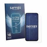 Savvies - Screenprotector voor Honor 600 Smart - Folie Beschermfolie transparant 18 Stuks