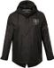 JP 1880 - Heren - Regenjas Iron Maiden waterdicht capuchon rits lichte voering - Zwart - Maat XXL