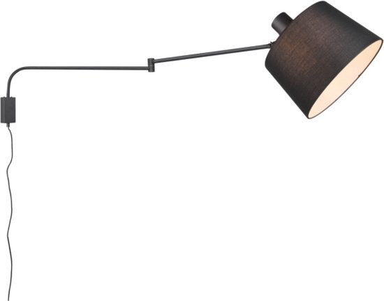 TRIO LEUCHTEN Moderne wandlamp zwart verstelbaar - Chantal